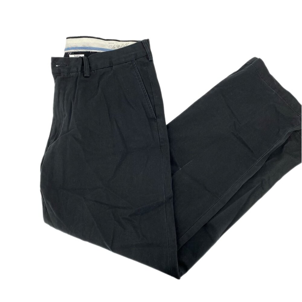 Polo by Ralph Lauren Black High-Rise Straight Pants | Size 36